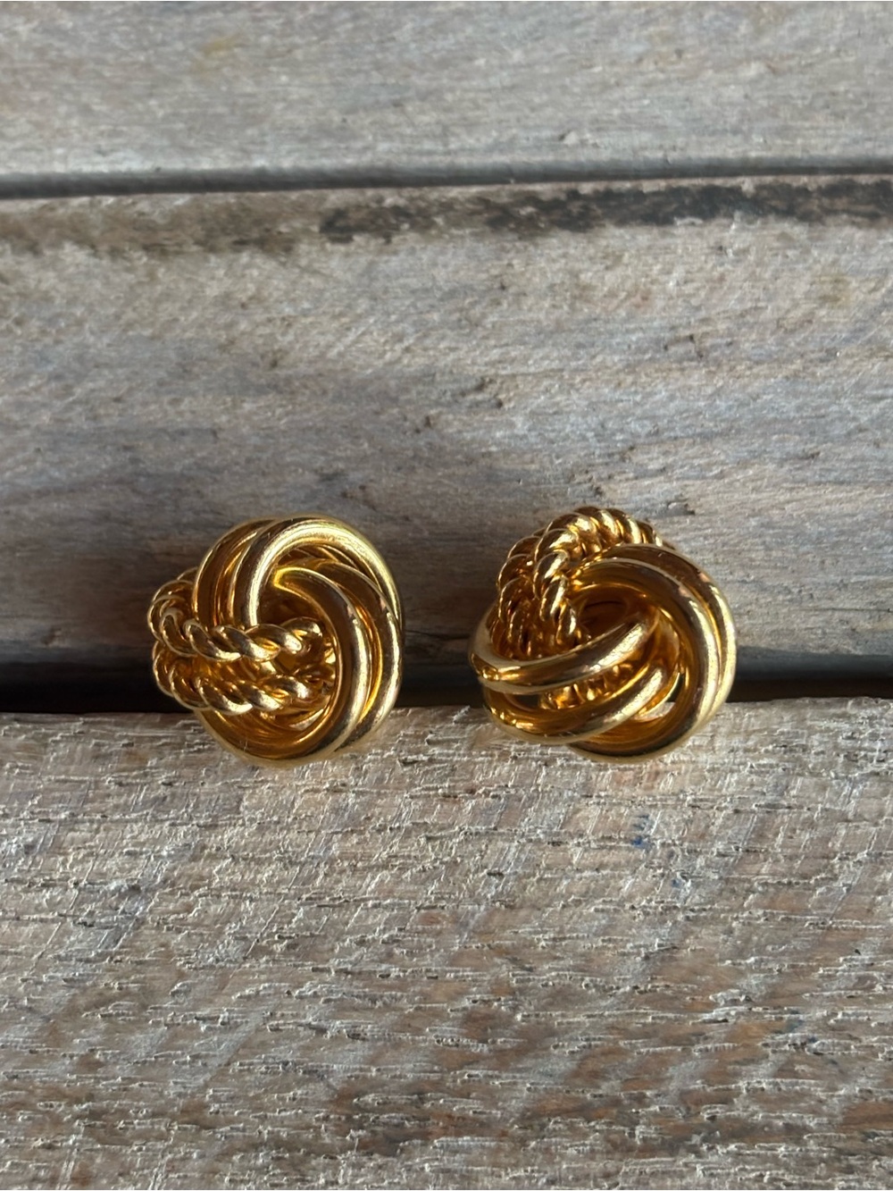 Classic Gold Live Knot Earrings
